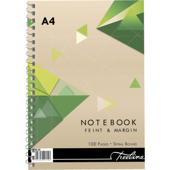 Treeline A4 Side Bound Wiro 100 pg Pkt 10
