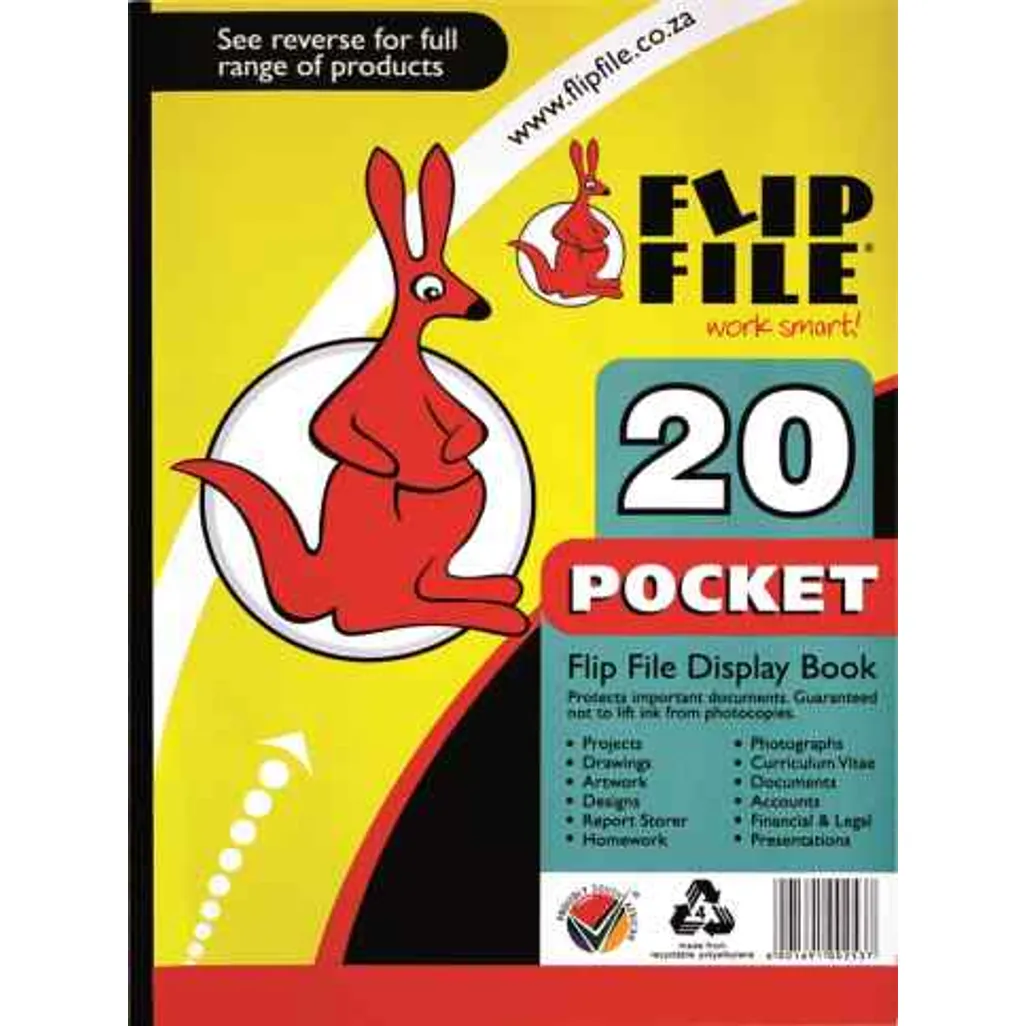 KANGAROO FLIP FILE A4 20 POCKET