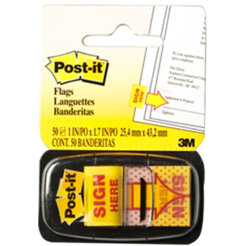POST-IT FLAG 680-9 SIGN HERE (83243)
