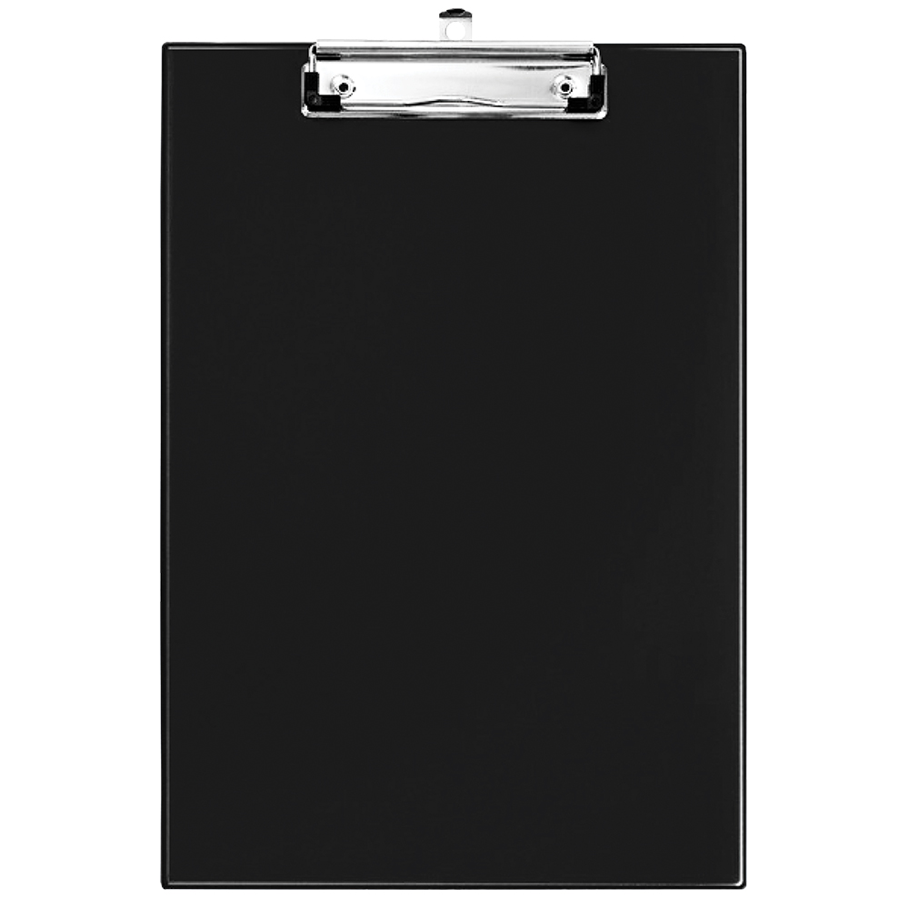 Treeline A4 PVC Clipboard Black