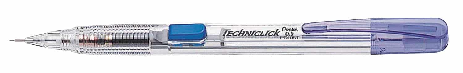 Pentel PD105 Techniclick Click Pencil Assorted Box 12