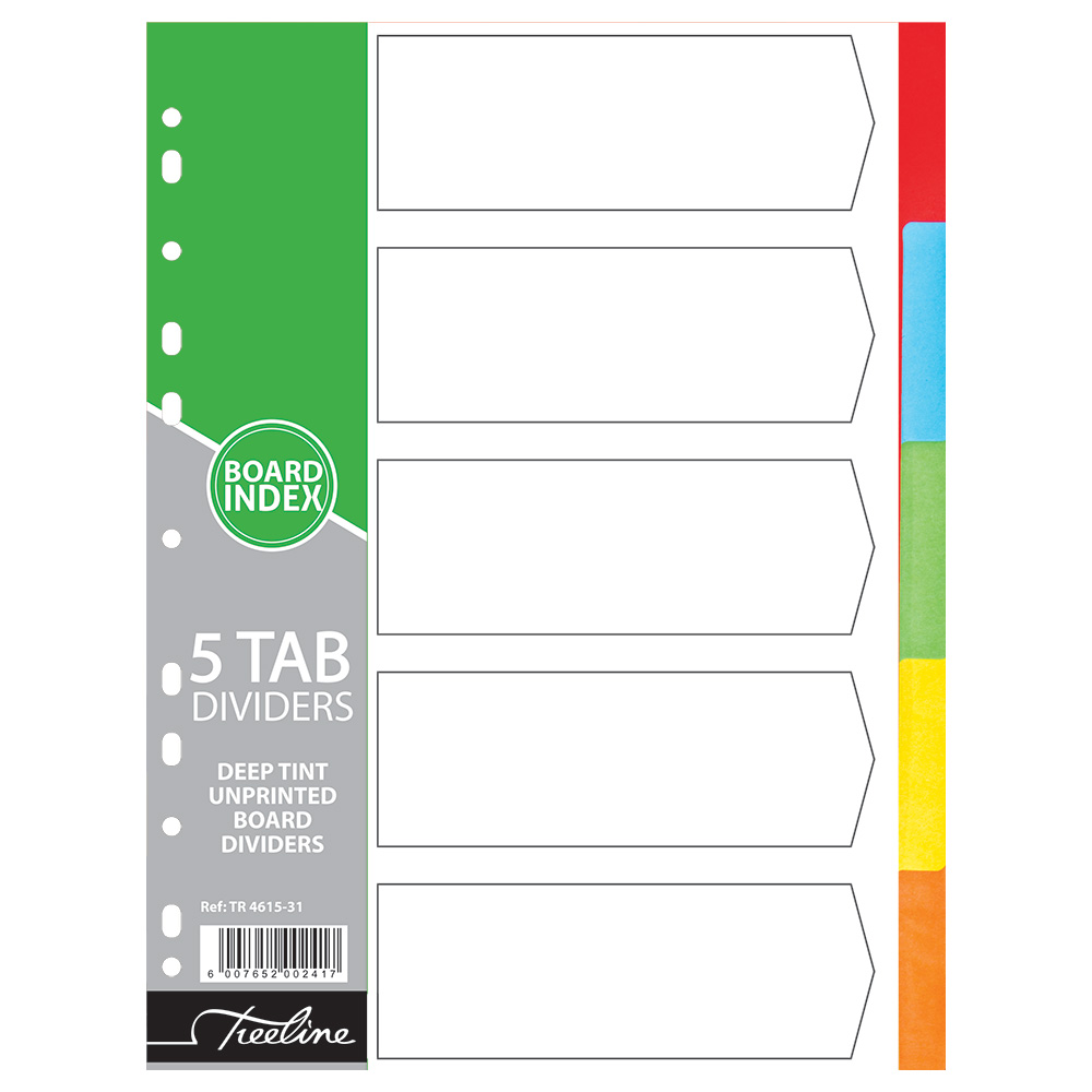 Treeline 5 Tab Deep Tint Assorted