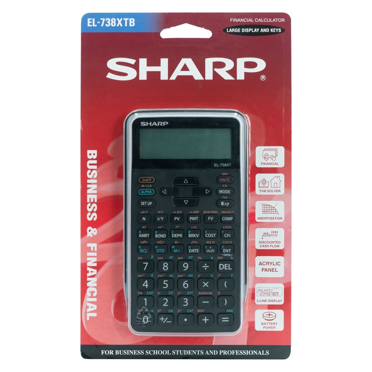 Sharp EL738 XTB Financial Business Calculator