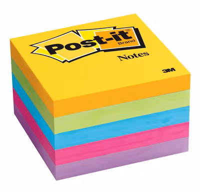 POST-IT 654-5PK 76X76 CUBE CAPE COLOURS (49316)