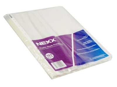 NEXX A4 FILE POCKETS 100'S (40 MIC)