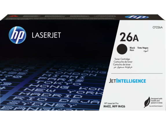 HP 26A Black Original LaserJet Toner Cartridge,3,100 pages