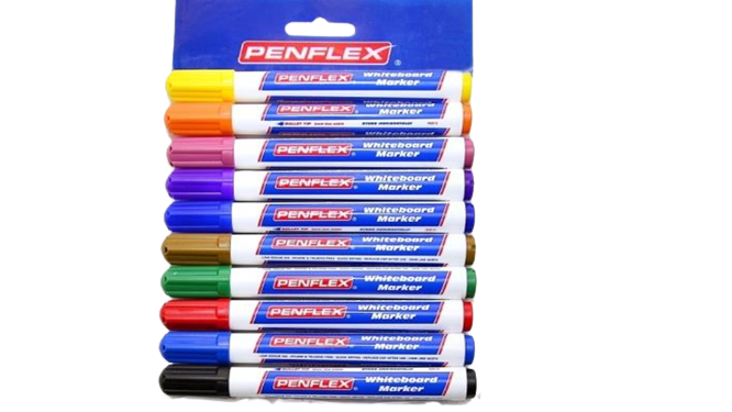 Penflex WB15 Whiteboard Markers 2mm - BulleT Tip Wallet of 10